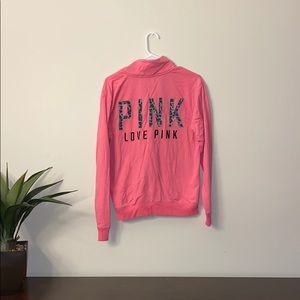 VS Pink Half Zip Pullover